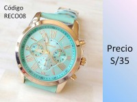 RELOJ NÚMEROS ROMANOS VERDE