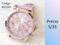 RELOJ NUMEROS ROMANOS COLOR ROSA